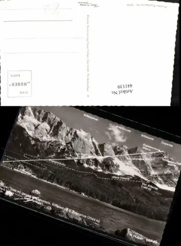 441139,Eibsee See b. Grainau geg. Waxenstein Bergkulisse pub H. Huber 10745
