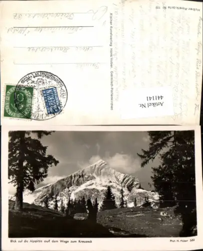441141,Blick auf die Alpspitze b. Garmisch vom Kreuzeck pub H. Huber 532