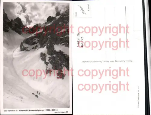 461292,Dammkar b. Mittenwald Bergkulisse pub H. Huber 479