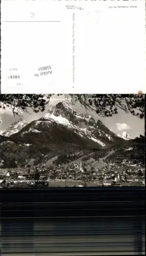 558833,Foto Ak Mittenwald geg. Wettersteingebirge pub Huber 902