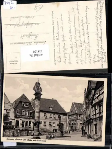 138120,Kronach Melchior Otto Platz Ehrensäule