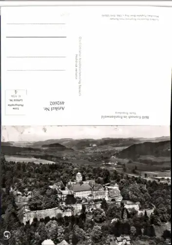 492602,Kronach im Frankenwald Veste Rosenberg Fliegeraufnahme