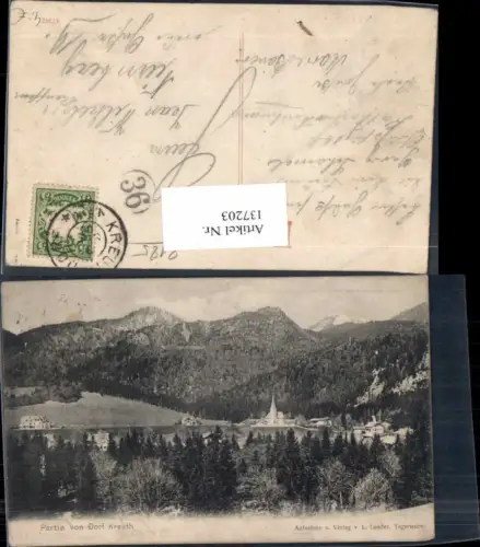 137203,Partie von Dorf Kreuth bei Tegernsee Miesbach 1900
