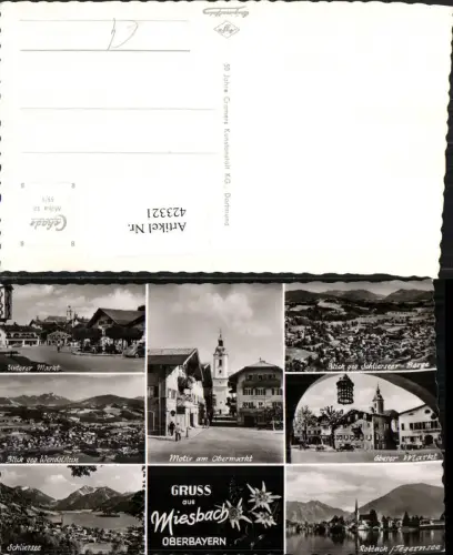 423321,Miesbach Schliersee Totale Unterer Markt Obermarkt Mehrbildkarte
