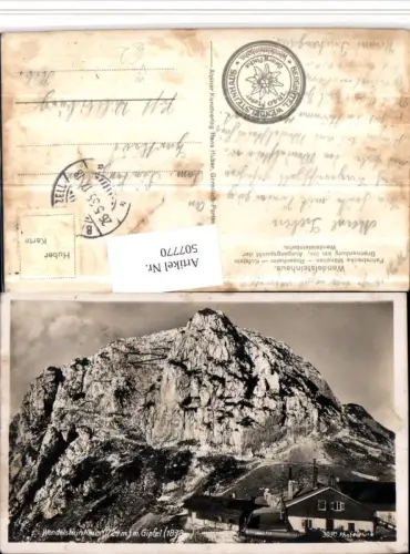 507770,Wendelsteinhaus Berghütte b. Bayrischzell m. Gipfel pub H. Huber 3030