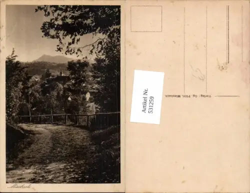531259,Miesbach Ansicht m. Weg i. Vordergrund