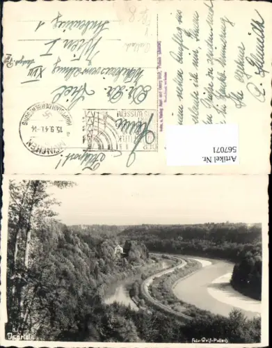 567071,Foto-AK Isartal Isar Partie bei Pullach München Feldpost pub Georg Wolf