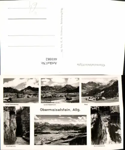 441082,Obermaiselstein im Allgäu Totale Klamm Schlucht Mehrbildkarte