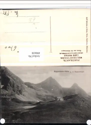 490658,Rappensee-Hütte Berghütte b. Oberstdorf Bergkulisse