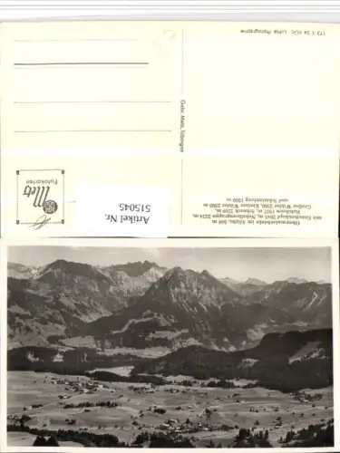 515045,Obermaiselstein im Allgäu Totale m. Entschenkopf Bergkulisse