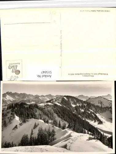 515047,Hörnertour Weiherkopf b. Obermaiselstein Bergkulisse Winterbild