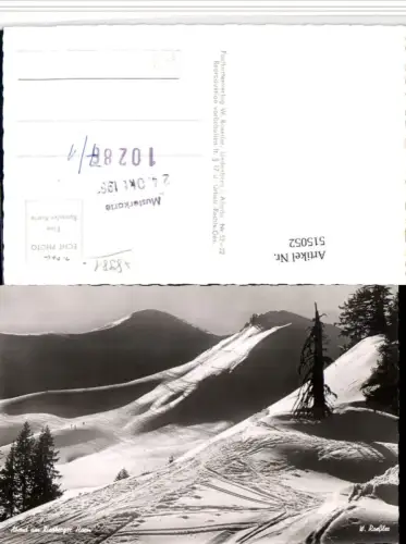 515052,Abend am Riedberger Horn b. Obermaiselstein Bergkulisse Winterbild