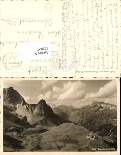 553827,Oberstdorf Heilbronnerweg Rappenseehütte Feldpost n. Oberwesel