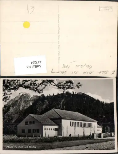 417264,Füssen Turnhalle m. Säuling Bergkulisse
