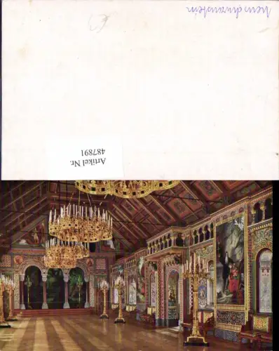 487891,Königsschloss Neuschwanstein Innenansicht Saal