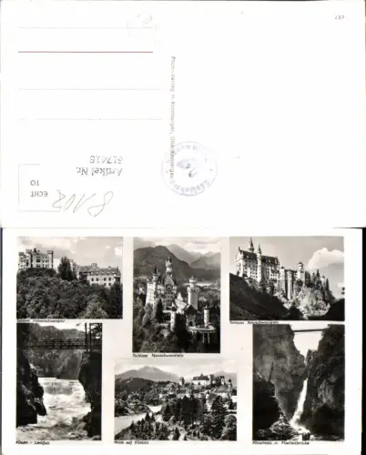 617416,Füssen im Allgäu Schloss Neuschwanstein pub H. Kronburger 687