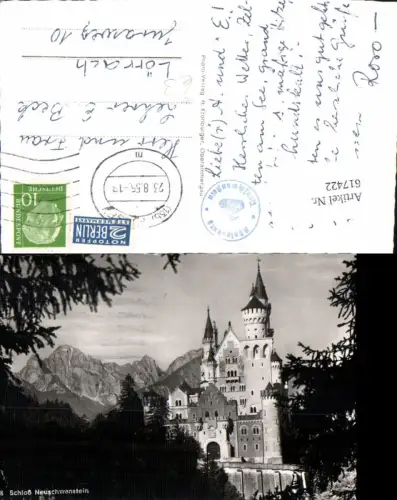 617422,Füssen im Allgäu Schloss Neuschwanstein pub H. Kronburger 798