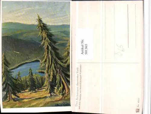 501365,Künstler AK R. Koeppel-Waldhäuser Arbersee b. Bayerisch Eisenstein