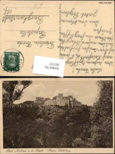 383737,Bad Neuhaus an d. Saale Burg Ruine Salzburg