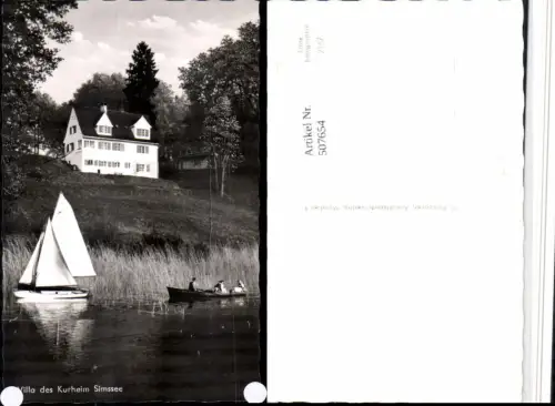 507654,Villa des Kurheim Simssee b. Bad Endorf Segelboot