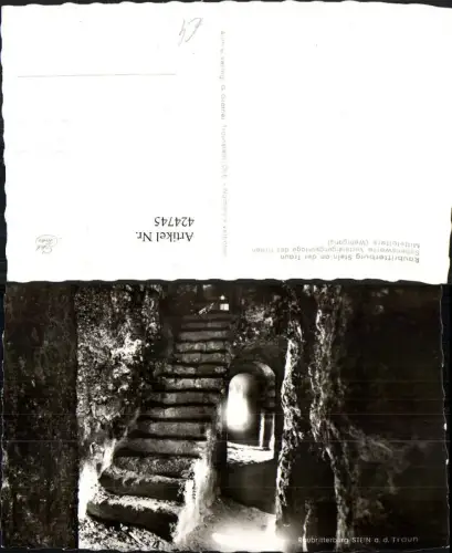 424745,Raubritterburg Stein an d. Traun b. Traunreut Motiv Stiege