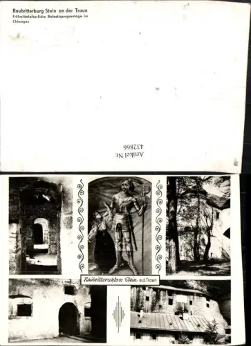 432866,Stein an d. Traun Raubritterschloss Ritter Mehrbildkarte