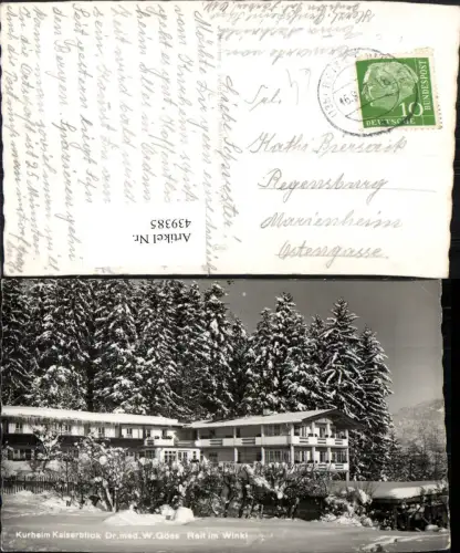 439385,Reit im Winkl Kurheim Kaiserblick Winterbild