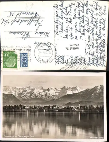 424926,Seeshaupt am Starnberger See Totale Bergkulisse