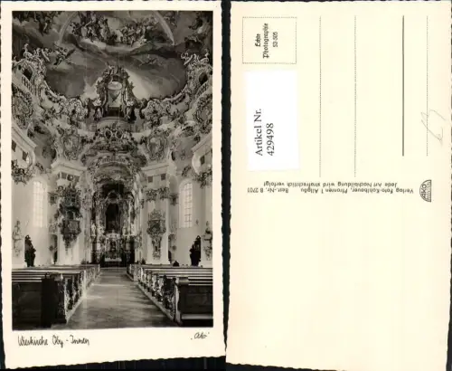 429498,Steingaden Wieskirche Kirche Innenansicht