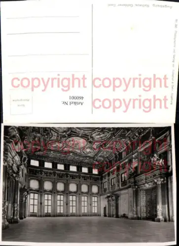 460001,Augsburg Rathaus Goldener Saal Innenansicht