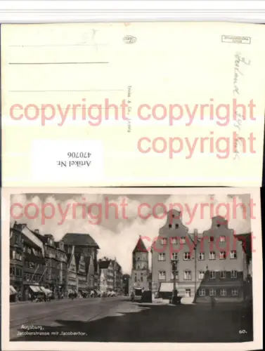 470706,Augsburg Jacoberstraße m. Jacobertor Straßenansicht pub Trinks e Co