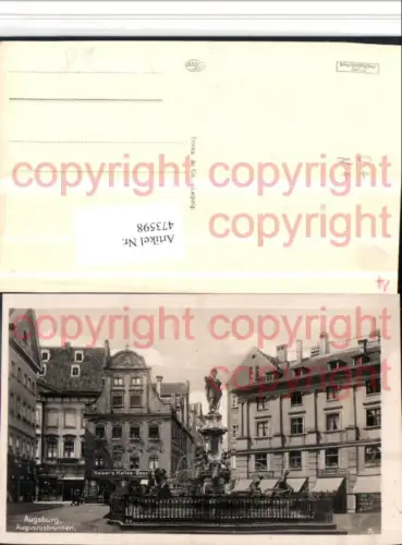 473598,Augsburg Augustusbrunnen Brunnen