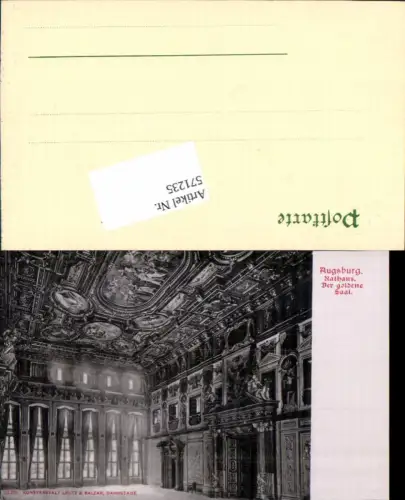 571235,Augsburg Rathaus Goldene Saal