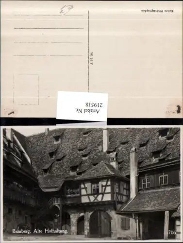 219518,Bamberg Alte Hofhaltung Hof