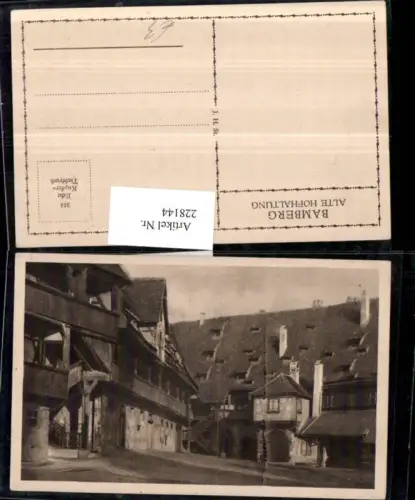228144,Bamberg Alte Hofhaltung Hof