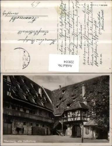 228334,Bamberg alte Hofhaltung Hof