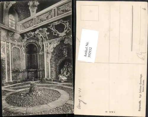 392932,Bayreuth Königliches Schloss Eremitage Innere Grotte