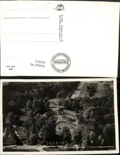 392971,Bayreuth Schloss Eremitage Fliegeraufnahme 92355