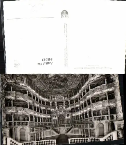 448013,Bayreuth Markgräfliches Opernhaus Zuschauerraum Innenansicht