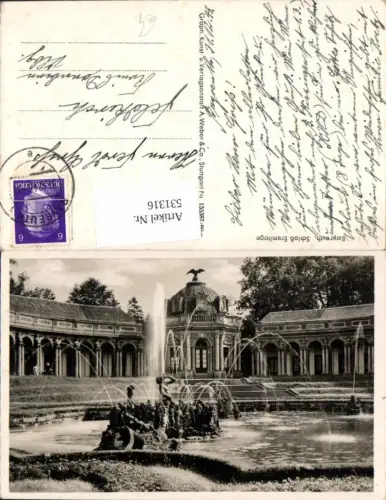 531316,Bayreuth Schloss Eremitage Brunnen Springbrunnen