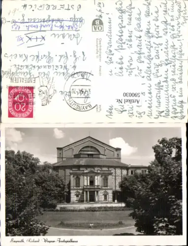 590030,Bayreuth Richard Wagner Festspielhaus Theater