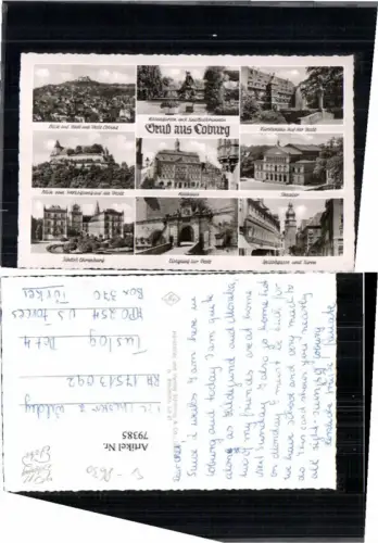 79385,Gruss aus Coburg Mehrbildkarte