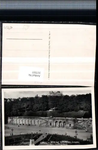 317557,Coburg Blick auf Schlossplatz Arkaden u. Veste