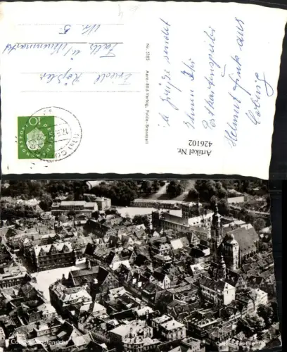 426102,Coburg Teilansicht Fliegeraufnahme