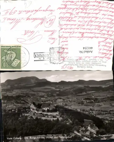 441234,Veste Coburg Burgschänke Hotel der Festungshof Fliegeraufnahme