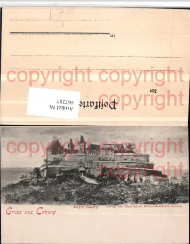 467287,Gruß aus Coburg Veste Burg