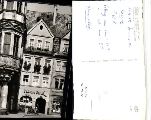 501399,Coburg Gasthof Goldenes Kreuz Erker