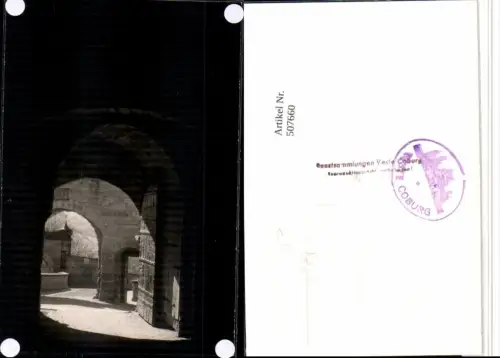 507660,Foto AK Coburg Veste Festung Motiv Tor