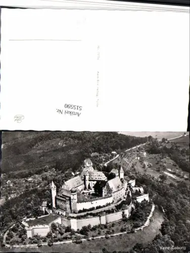 515590,Coburg Veste Burg Totale Fliegeraufnahme