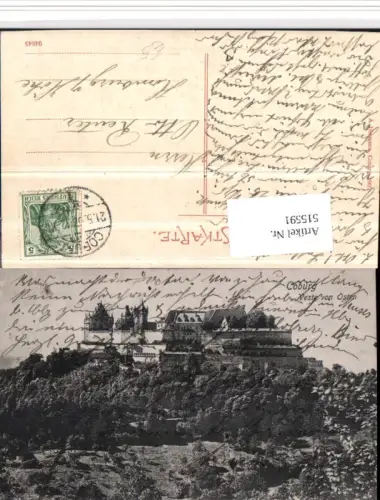 515591,Coburg Veste Burg von Osten